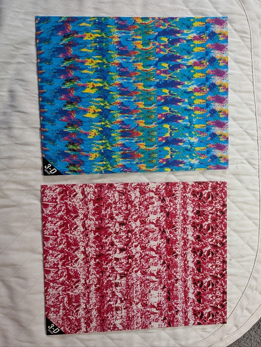 2 pc Vintage 90s Opti-Cool 3-D Illusion Folders Autostereogram Avery Dennison